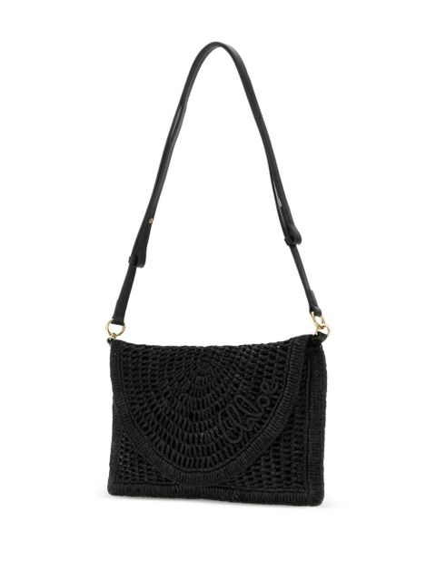 Chloé Summer Banana raffia shoulder bag - Black