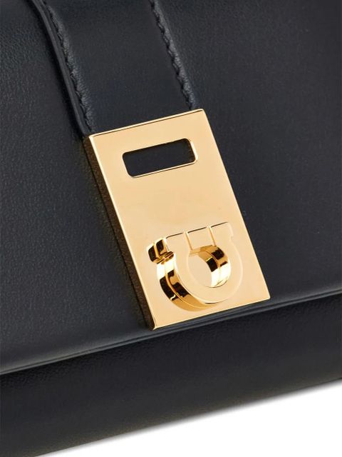 Ferragamo Hug two-tone leather wallet - Black