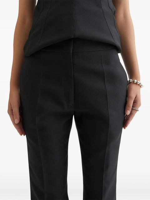 Jil Sander gabardine tailored trousers - Black