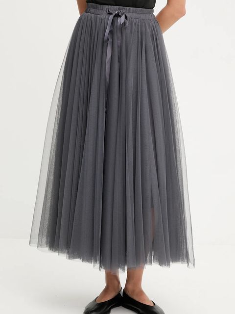 Answear.LAB spódnica kolor szary maxi rozkloszowana - zdjęcie produktu nr 1