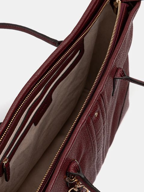 Geox torebka skórzana MIEREILLE kolor bordowy D56ZPA 00046