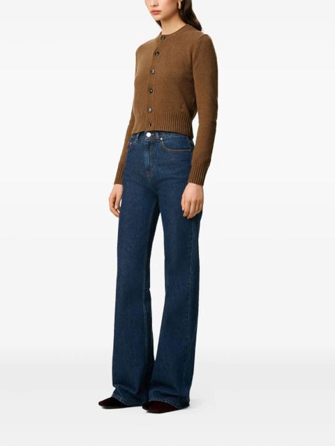 AMI Paris cotton flare fit jeans - Blue - zdjęcie produktu nr 2