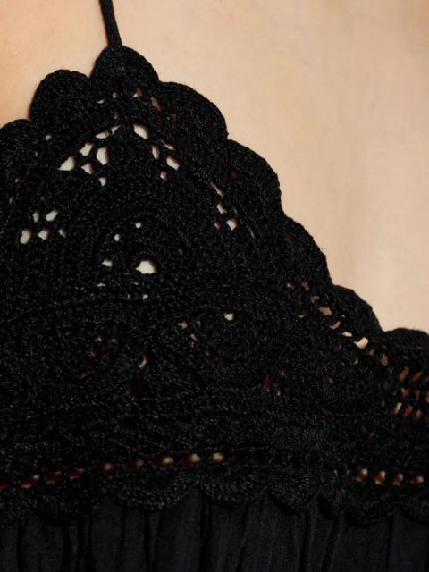 Ulla Johnson crochet tassel top - Black