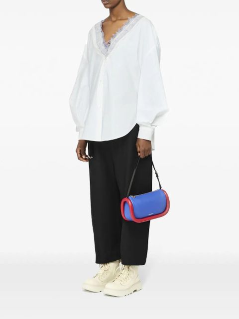 JW Anderson V-neck lace-trim shirt - White - zdjęcie produktu nr 2