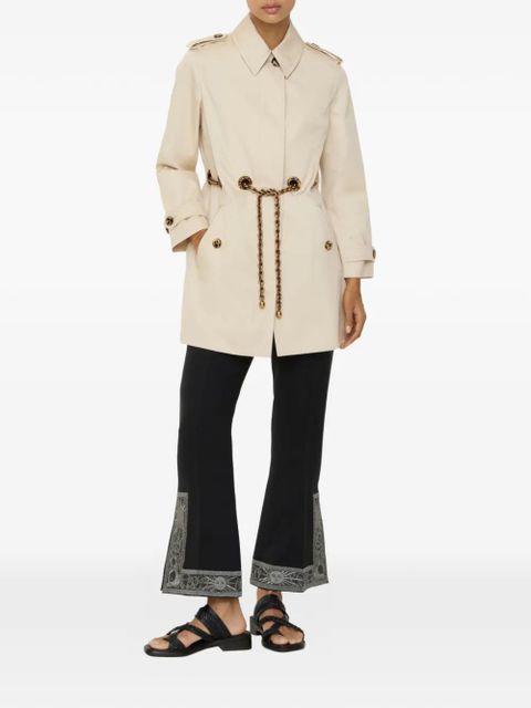 Burberry short gabardine Stonehaven car coat - Neutrals