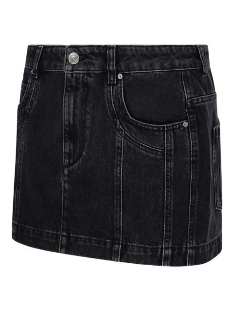 MARANT ÉTOILE panelled mini skirt - Black