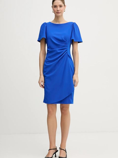 Dkny sukienka kolor niebieski mini prosta DD6A1959