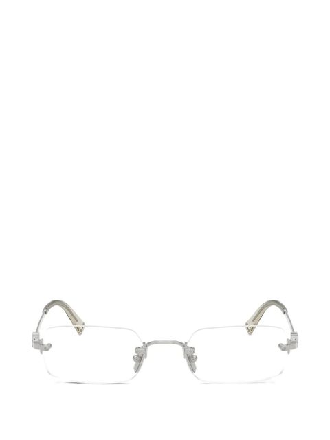 Miu Miu Eyewear rimless glasses - Silver - zdjęcie produktu nr 1