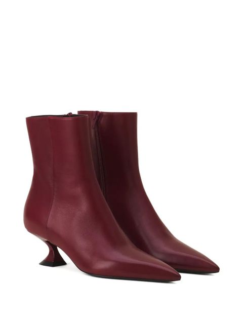 Lanvin pointed-toe sculpted-heel boots - Red