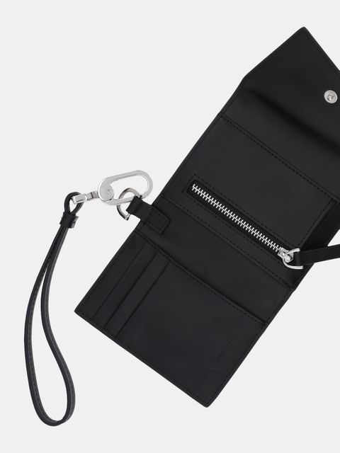 Karl Lagerfeld Jeans portfel skórzany damski kolor czarny A4W30164