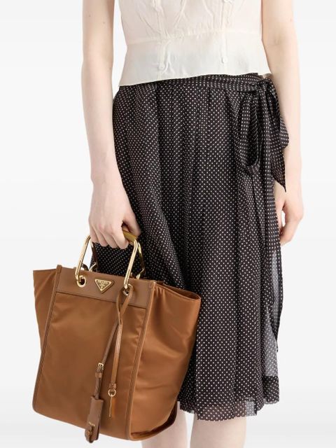 Prada printed chiffon wrap skirt - Black