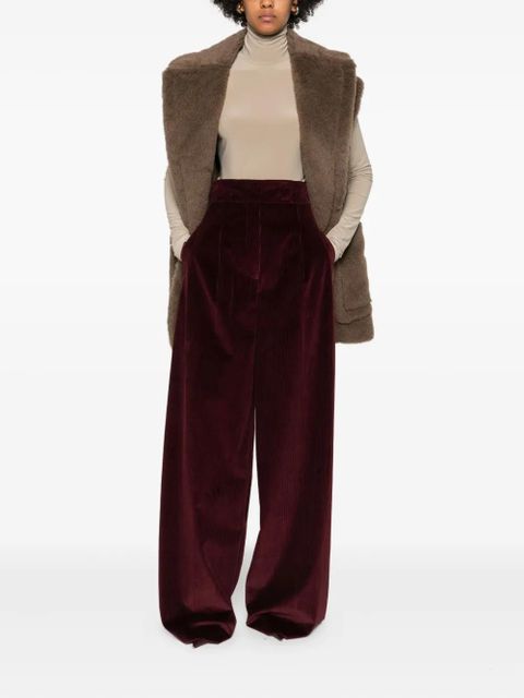 Max Mara Bosso pleated trousers - Red