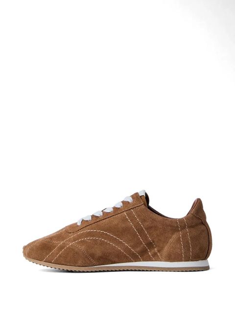 TOTEME Flex lace-up leather sneakers - Brown - zdjęcie produktu nr 1
