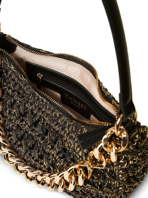TWINSET chain-detail shoulder bag - Black