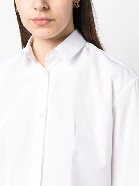The Row long-sleeve cotton shirt - White