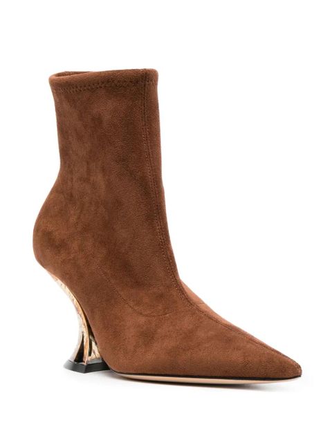 Casadei Elodie 85mm ankle boots - Brown - zdjęcie produktu nr 2