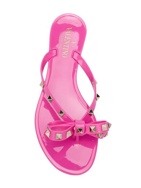 Valentino Garavani Rockstud flip flops - Pink