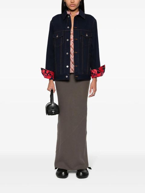 Burberry logo-patch denim jacket - Blue - zdjęcie produktu nr 2