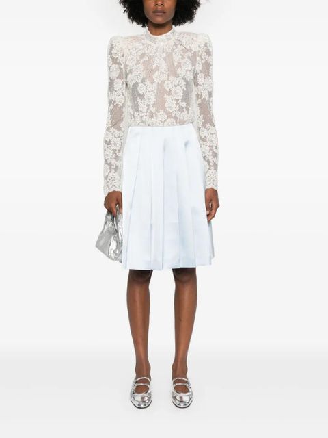 Self-Portrait pleated skirt - Blue - zdjęcie produktu nr 2