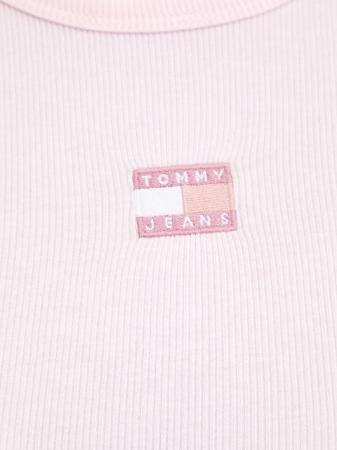 Tommy Jeans longsleeve damski kolor różowy DW0DW20178