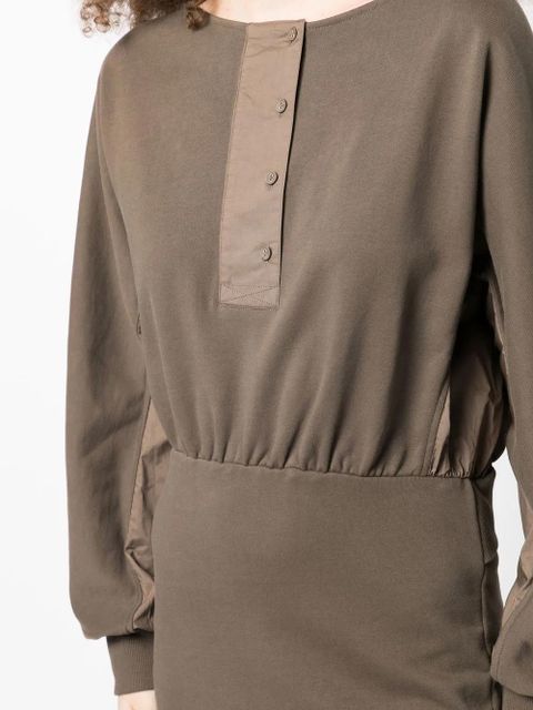 3.1 Phillip Lim Henley-neck mini dress - Green