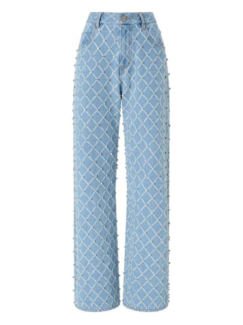PINKO studded lattice jeans - Blue - zdjęcie produktu nr 1