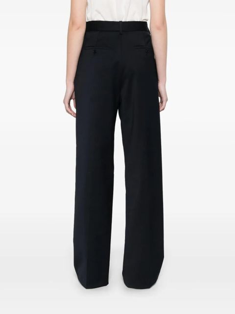 Maje piped-trim tailored trousers - Blue