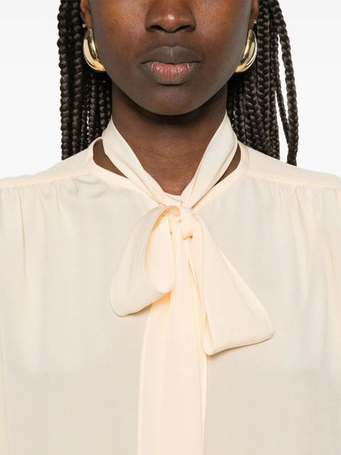Valentino Garavani attached-scarf shirt - Neutrals