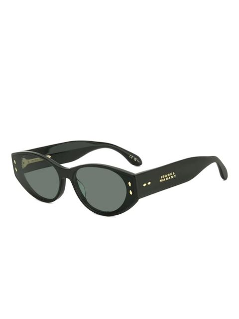ISABEL MARANT oval-frame studded sunglasses - Black - zdjęcie produktu nr 2