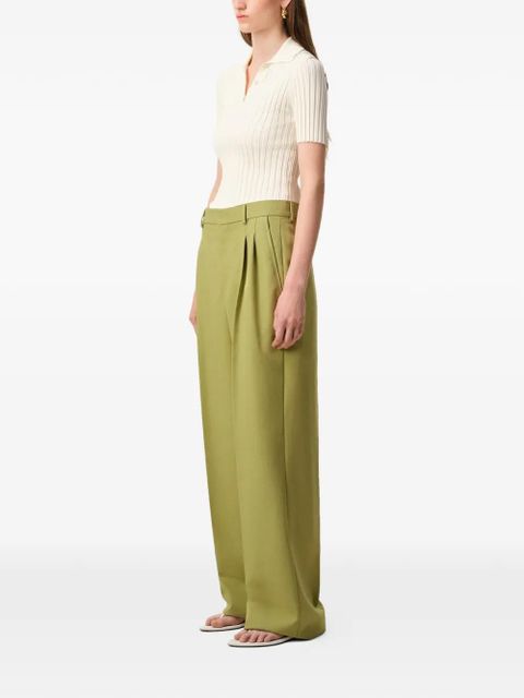 AMI Paris creases trousers - Green