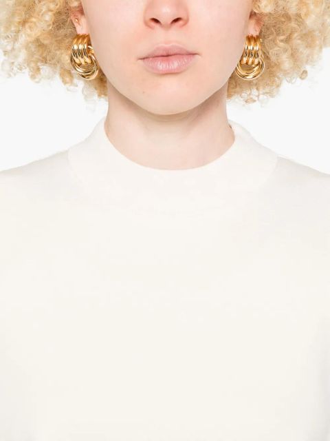 Max Mara mock-neck T-shirt - Neutrals