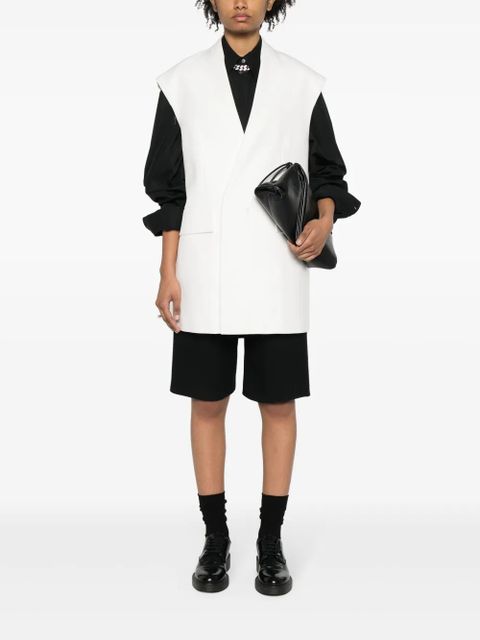 Jil Sander V-neck oversized gilet - Neutrals