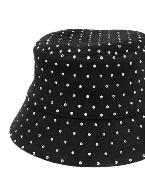 Ruslan Baginskiy crystal-embellished bucket hat - Black - zdjęcie produktu nr 2