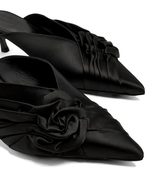 Givenchy twist-flower mules - Black