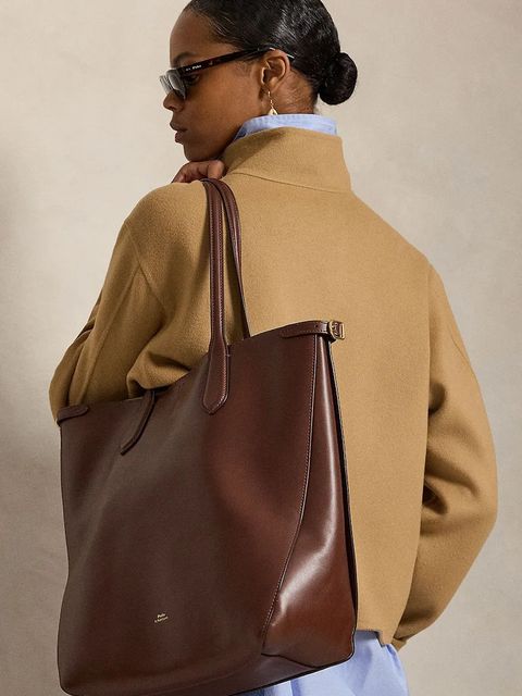 Polo Ralph Lauren torebka skórzana kolor brązowy 428962757 - zdjęcie produktu nr 2