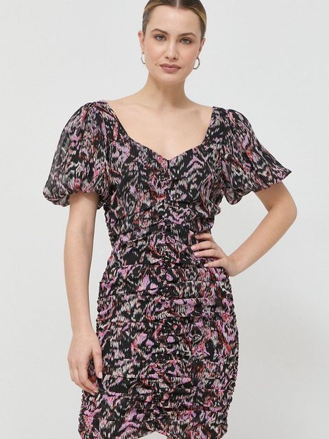 Notes du Nord sukienka Fabiola Lurex mini dopasowana