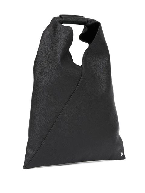 MM6 Maison Margiela small Japanese leather tote bag - Black
