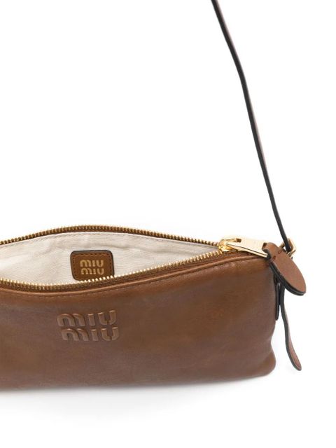 Miu Miu mini leather shoulder bag - Brown