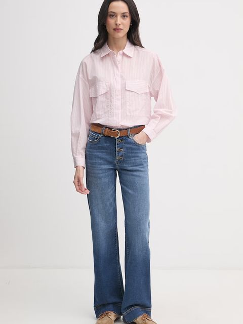 United Colors of Benetton koszula damska z bawełną - zdjęcie produktu nr 1