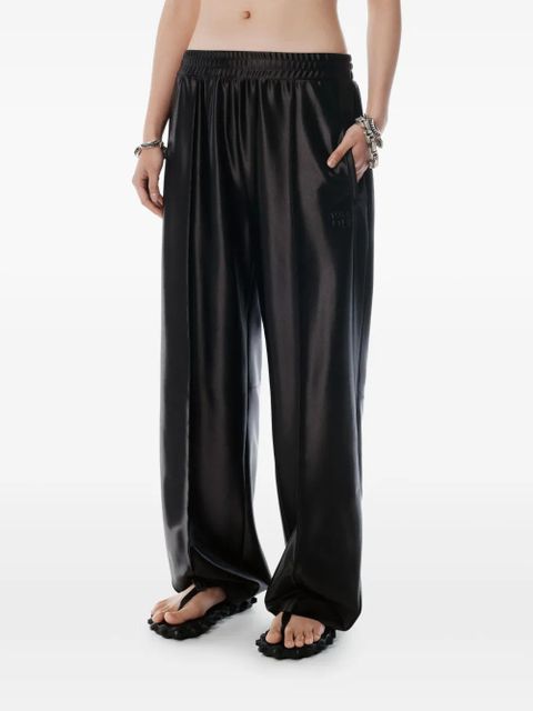 Alexander Wang satin track pants - Black