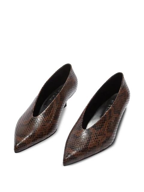 Aeyde 35mm Clara heeled pumps - Brown
