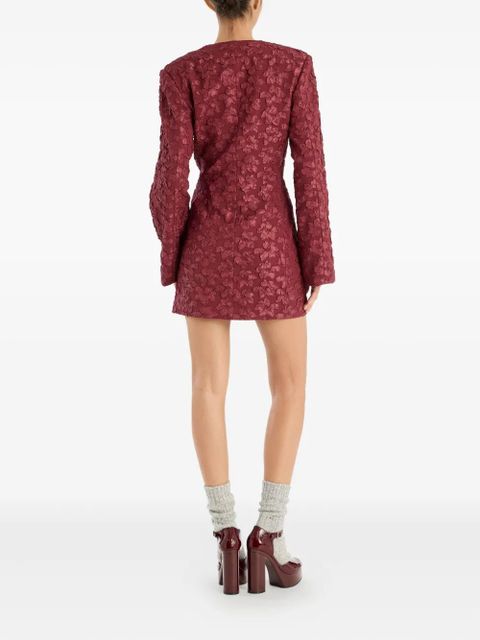 ROTATE BIRGER CHRISTENSEN jacquard blazer dress - Red