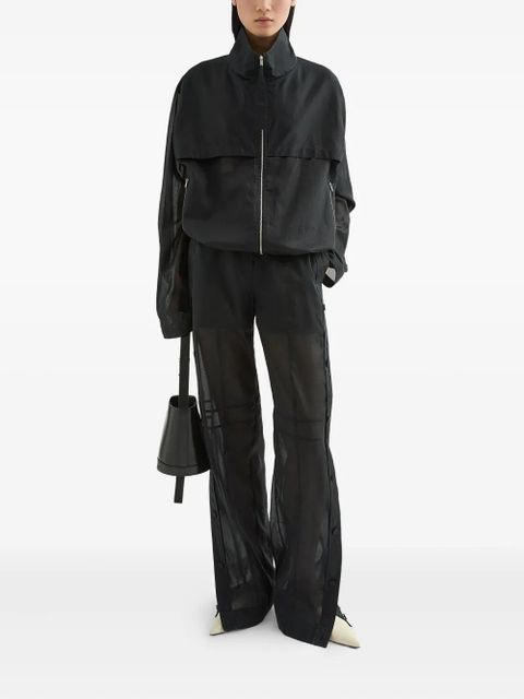 Jil Sander cotton trousers - Black