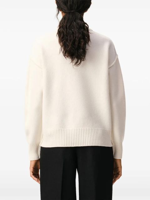AMI Paris Ami De Coeur wool cardigan - Neutrals