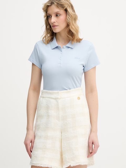 Karl Lagerfeld polo damskie bawełniane z elastanem - zdjęcie produktu nr 2