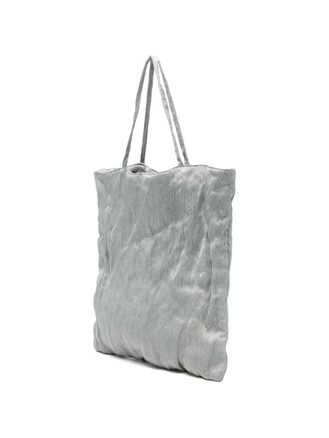 Alysi crinkled-effect tote bag - Grey - zdjęcie produktu nr 2