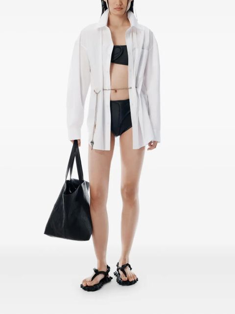 Alexander Wang embossed-logo tote bag - Black - zdjęcie produktu nr 2