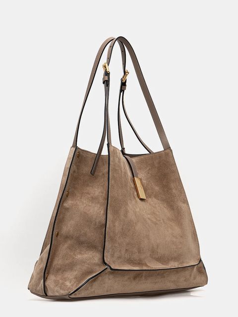 Pollini torebka zamszowa kolor zielony PC4415PP0N QI1 - zdjęcie produktu nr 2