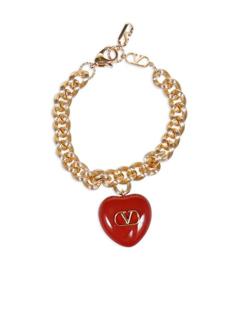 Valentino Garavani curb-chain heart bracelet - Gold - zdjęcie produktu nr 1