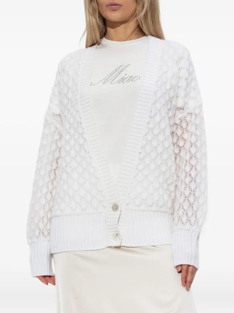 Blumarine open-knit cardigan - White
